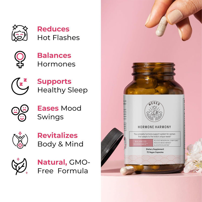 Feminine Happy Mamm Mammoth Hormone Hormony Women’s Hormone Balance Capsules Female Wellness Supplement Daily Hormone Support Vitamins 72 Capsules S