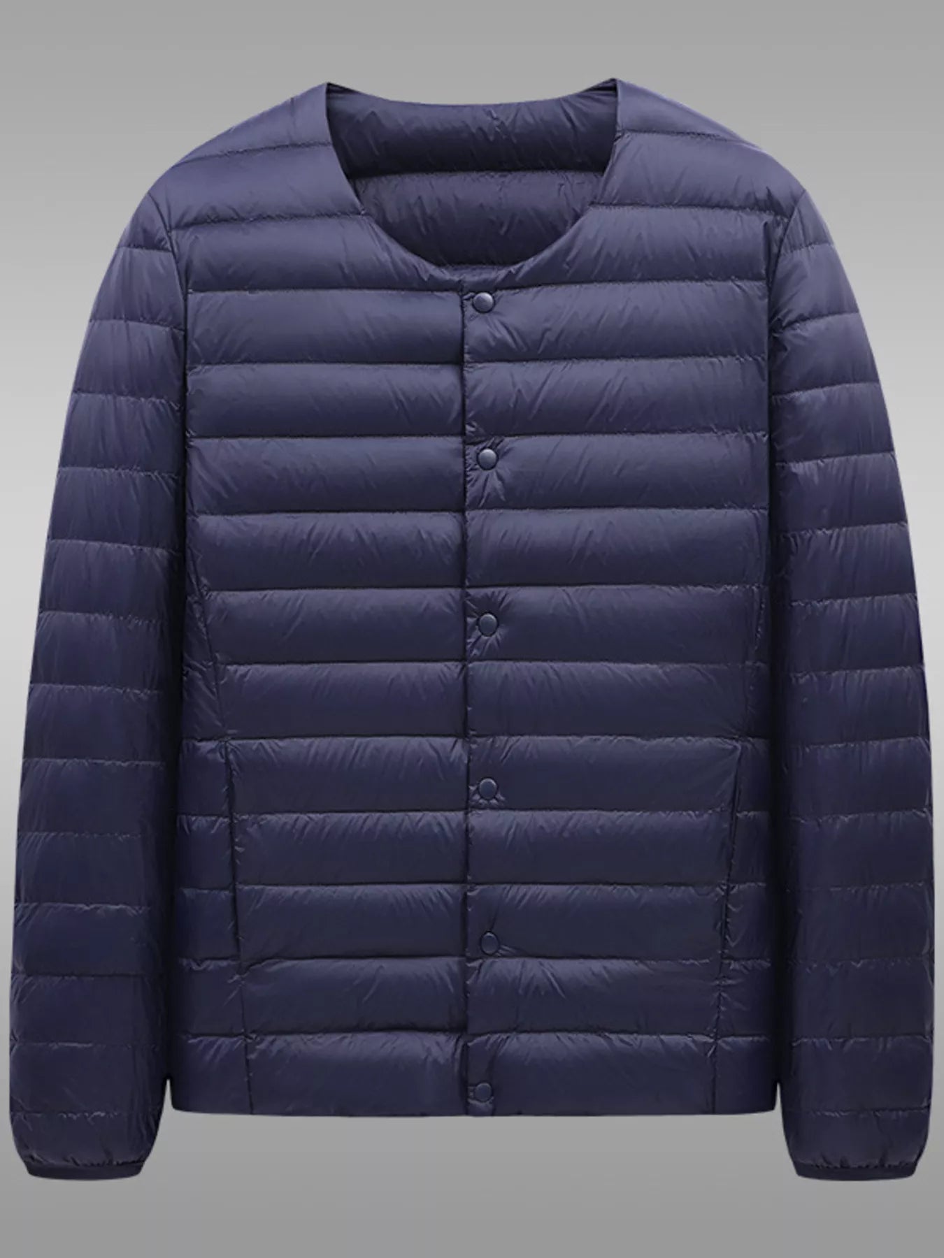 Men's Plus Size Lightweight Snap-Down Jacket