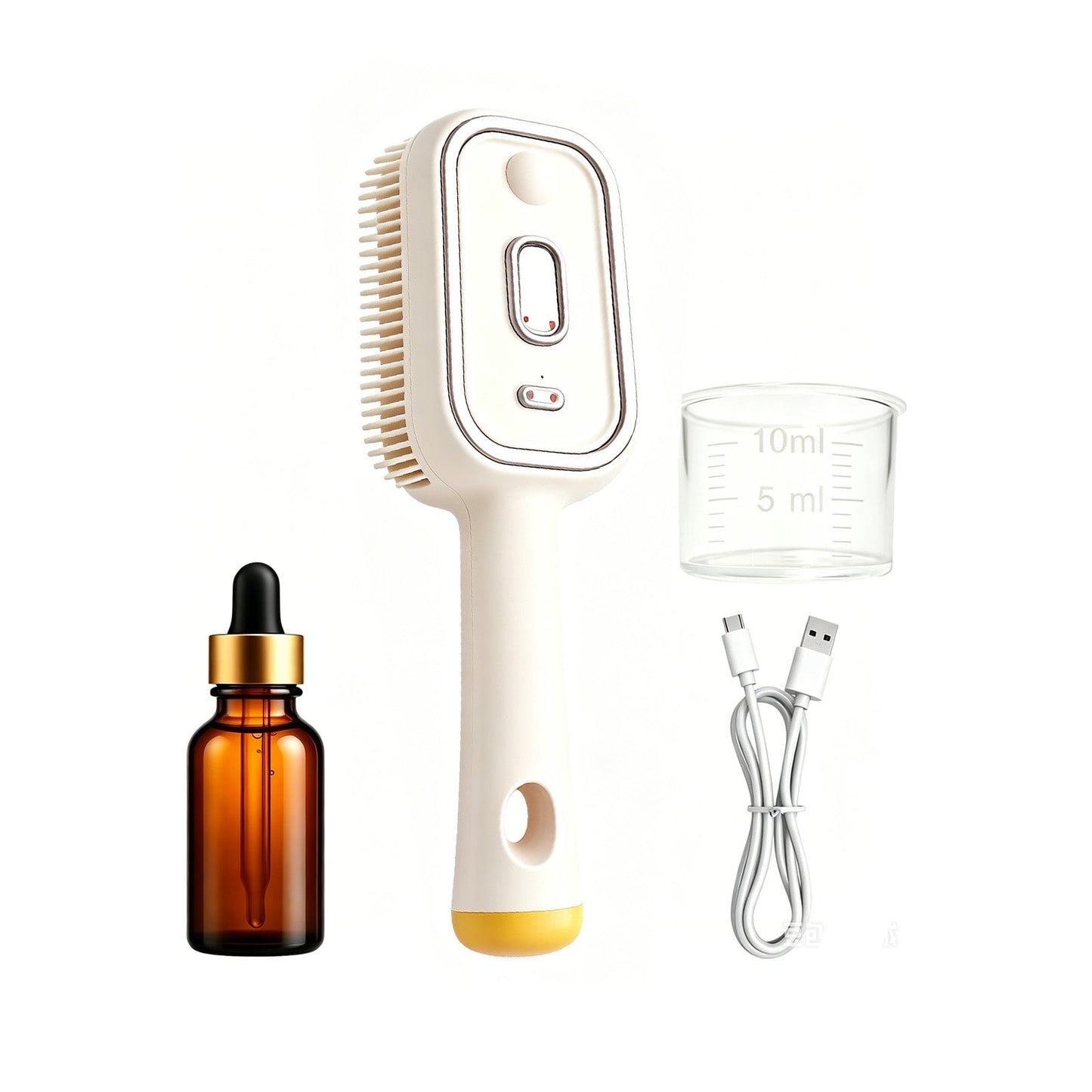Electric Mist Nourishing Massage Brush Set Red Light, Essence, Measuring Cup