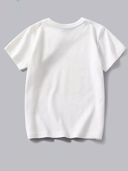 Children's Dinosaur Crew Neck Short Sleeve T-Shirt