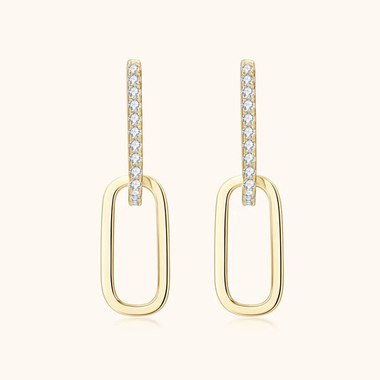 925 Sterling Silver Moissanite Earrings