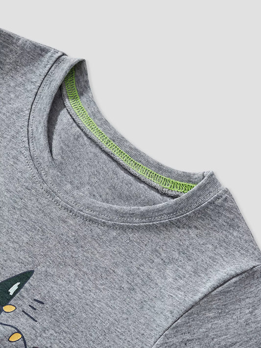 Children's Dinosaur Graphic Long Sleeve T-Shirt