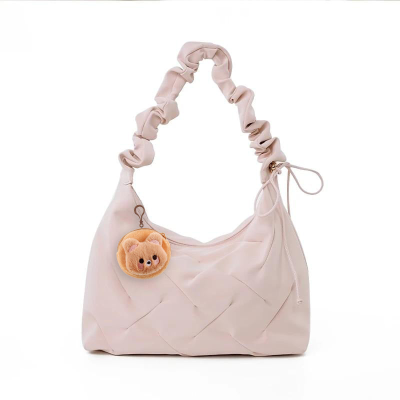 Ruched Handle Shoulder Bag