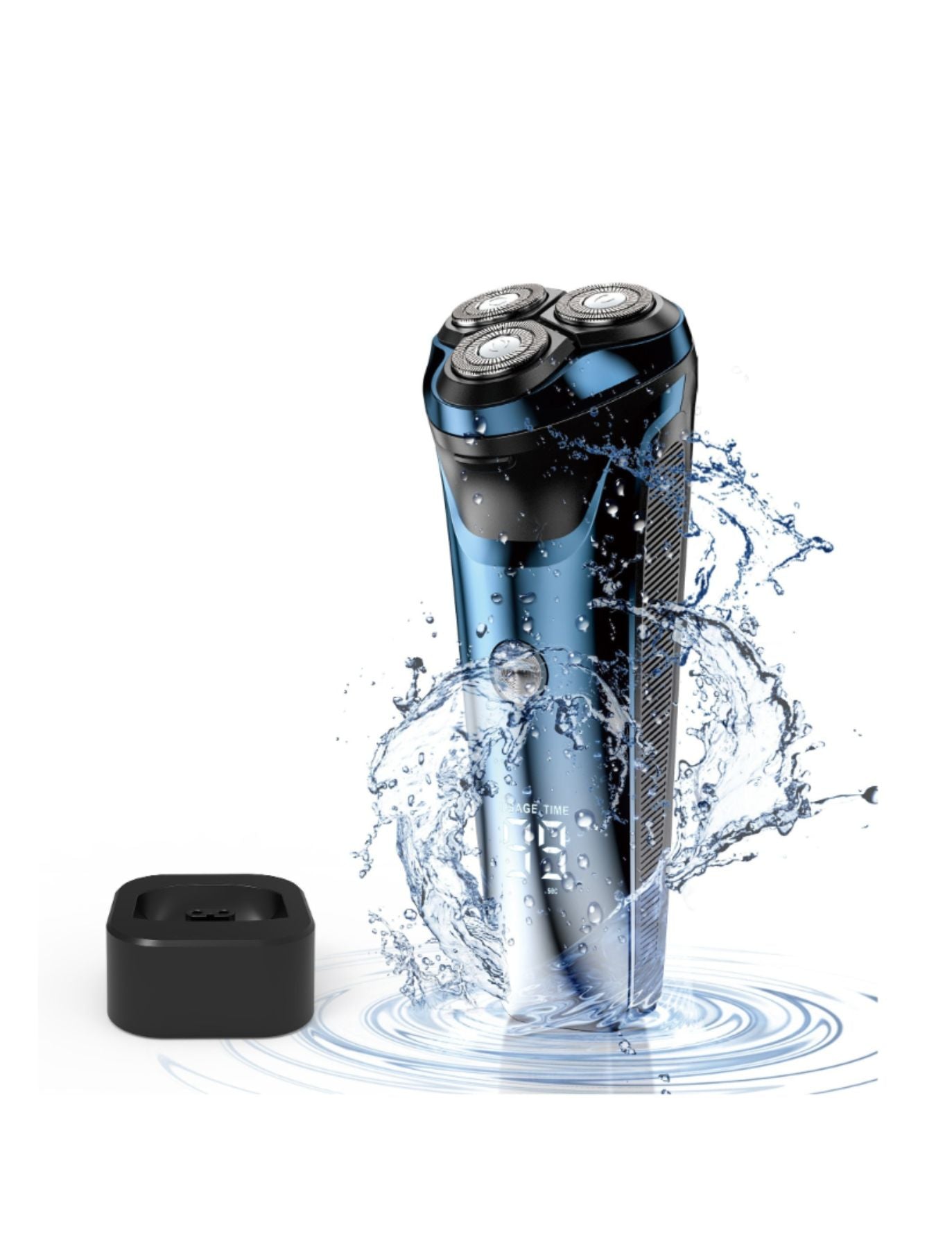 Electric Rotary Shaver with LED Display