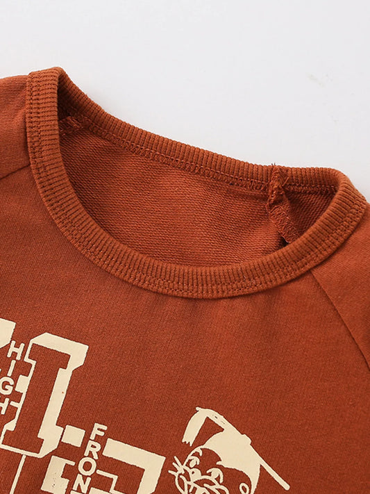 Children's Graphic Round Neck Sweatshirt