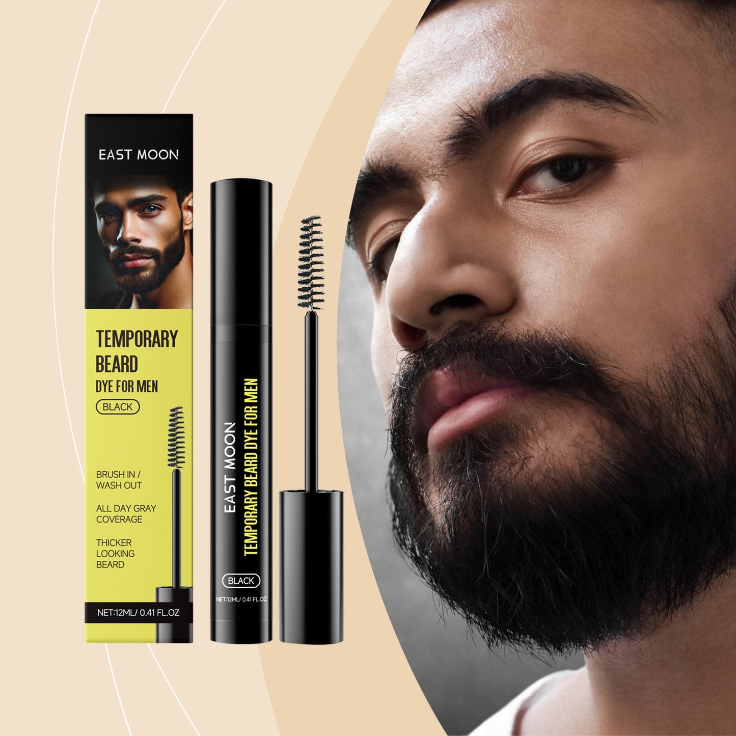 Men's Beard & Eyebrow Dye Black