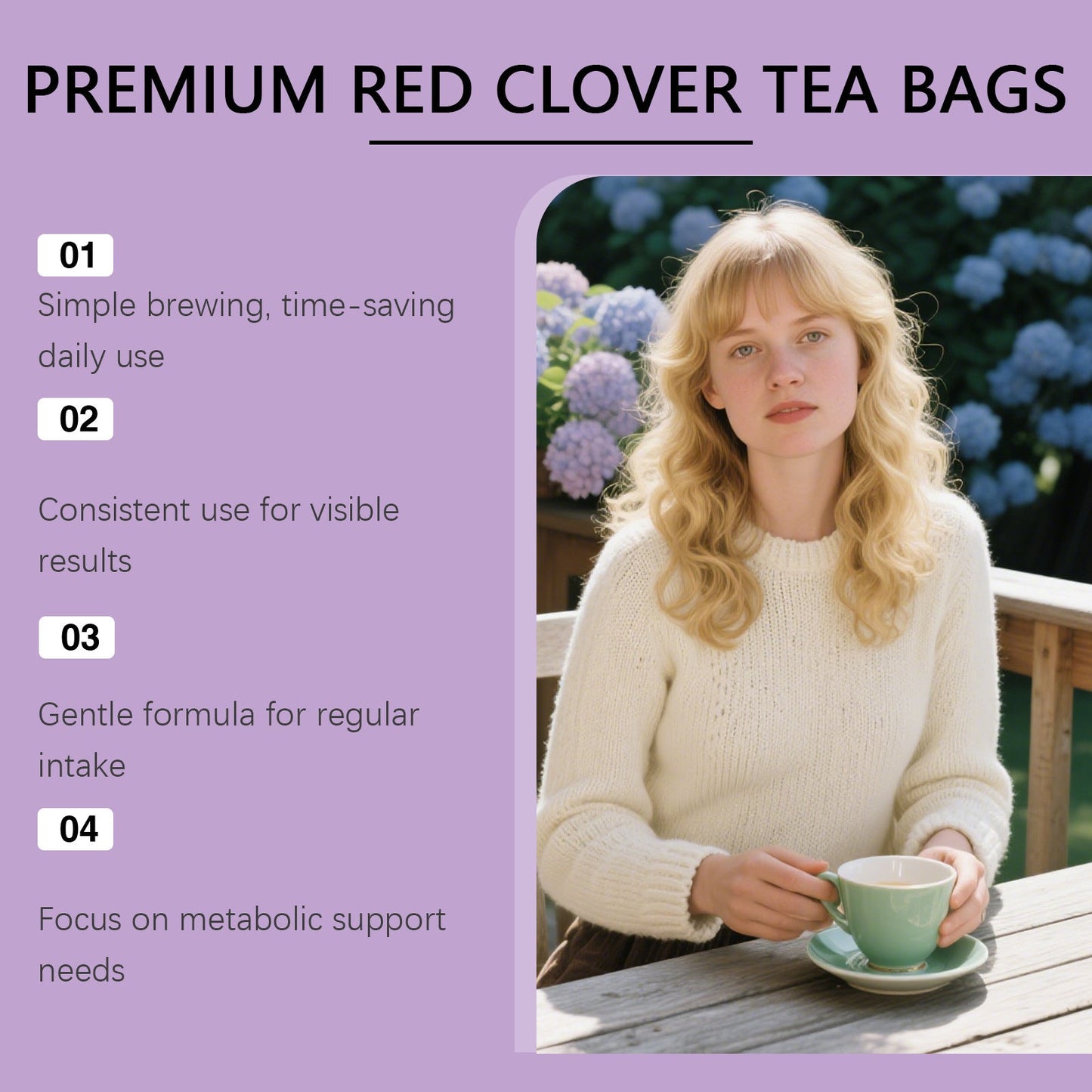 Red Clover Metabolism Conditioning Tea Bag