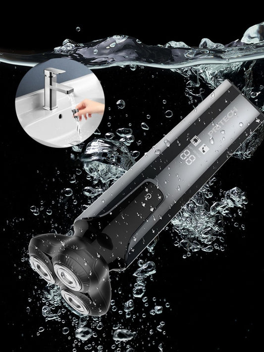 Rotary Rechargeable Electric Shaver and Nose Hair Trimmer