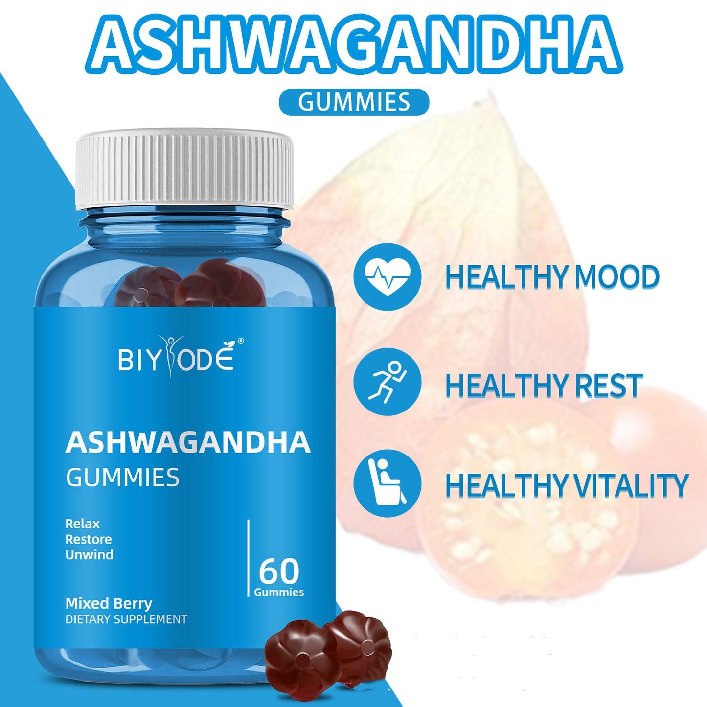 South African Drunken Eggplant Ashwagandha Fruit Gummy