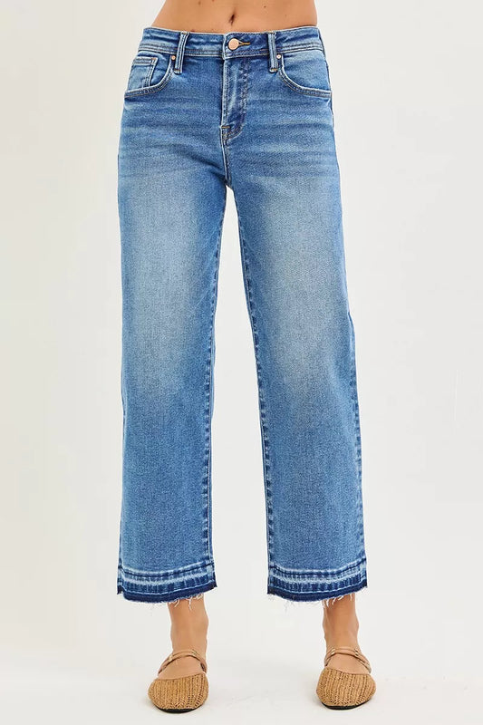 RISEN Full Size Slouchy Cropped Boyfriend Jeans Plus Size