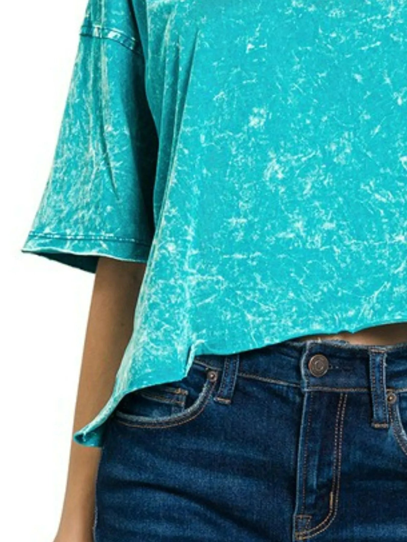 Zenana Acid Crinkle-Washed Oversized T-Shirt