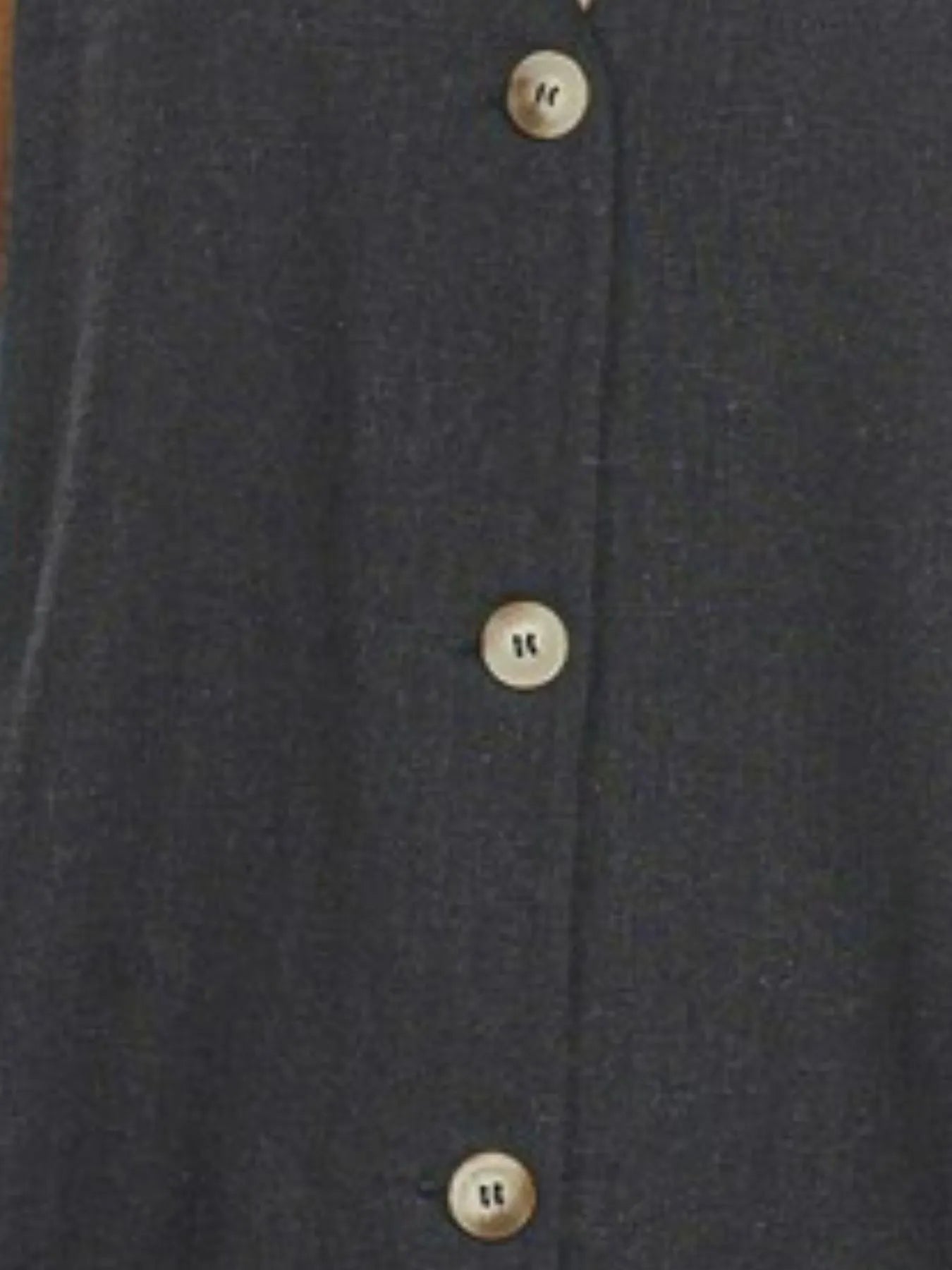 Zenana Side Slit Button-Front Vest