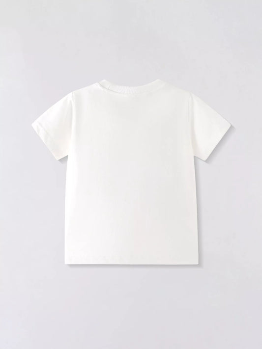 Children's Fire Truck Graphic Short Sleeve T-Shirt