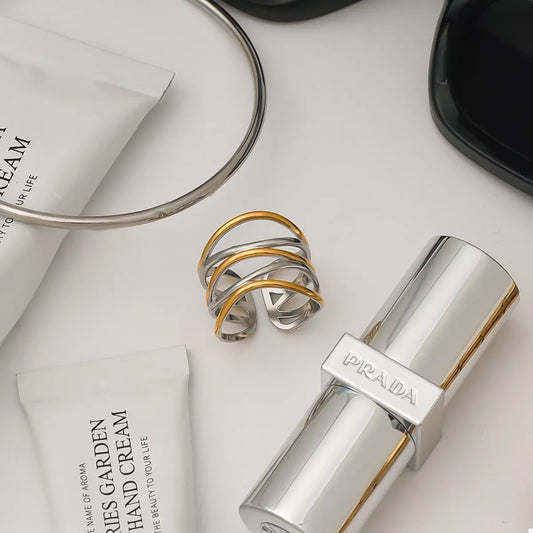 Two-Tone Open Ring