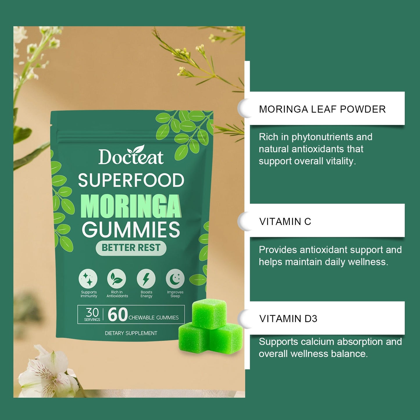 Moringa Sleep Support Gummies