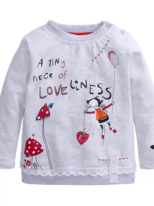 Children's Round Neck Top and Jeans Set