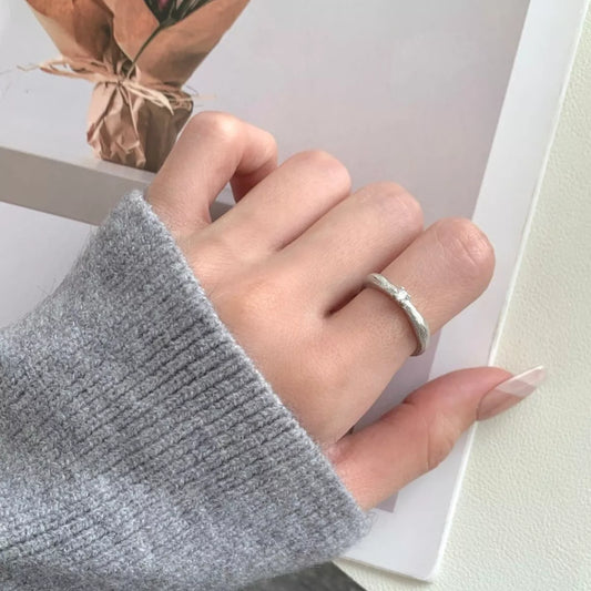 925 Sterling Silver Zircon Ring