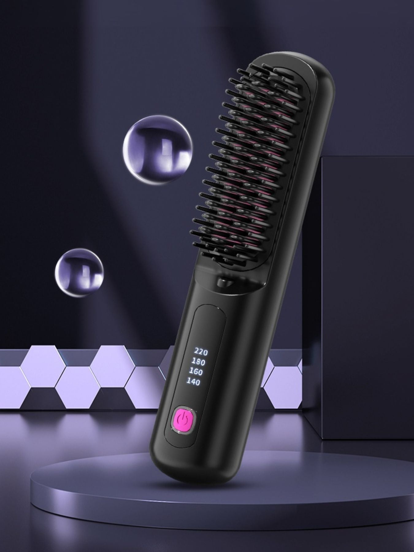 Portable Heated Hair Straightening Comb