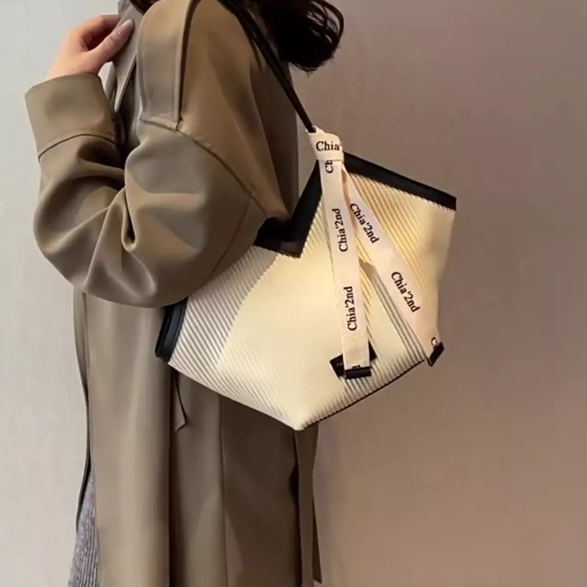 Leather Textured Shoulder Bag