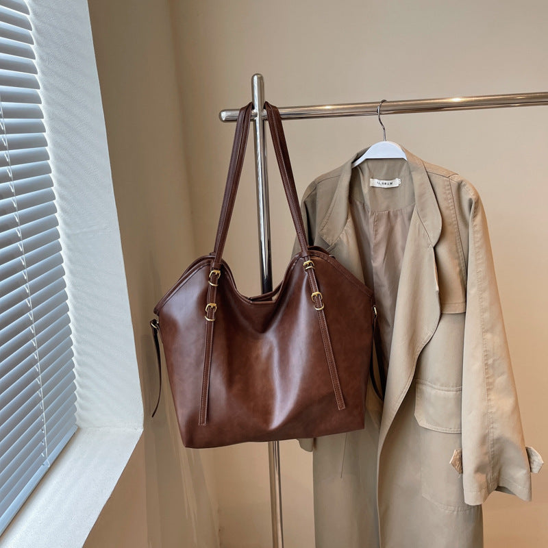 Vintage Style Large Capacity Shoulder Bag