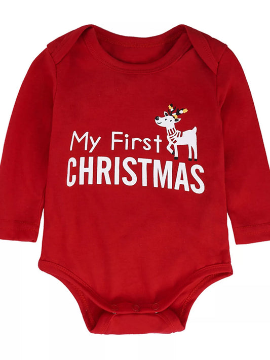 Children's My First Christmas Reindeer Baby Outfit Set