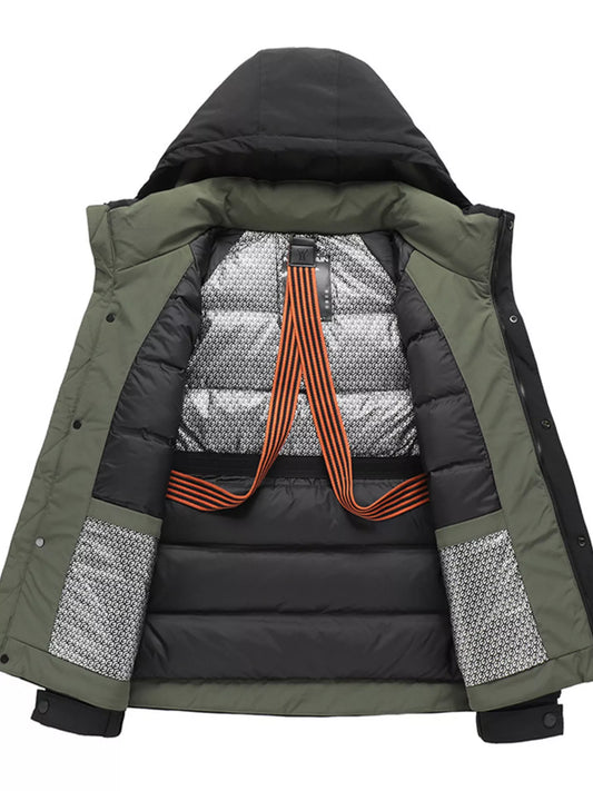 Men's Plus Size Hooded Padded Winter Jacket