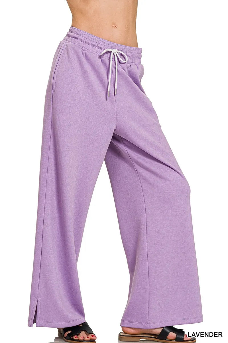Zenana Scuba Drawstring Pants