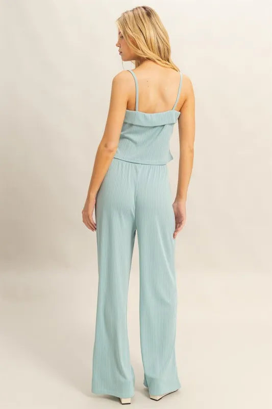 HYFVE Rib Knit Cami Top and Pants Set