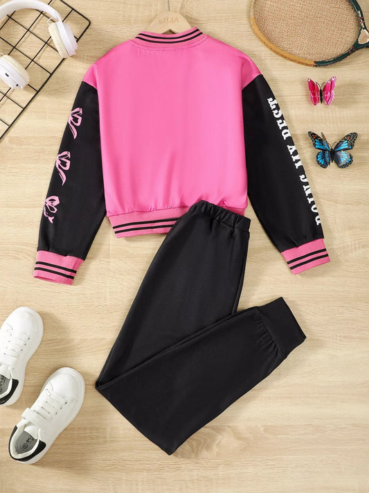 Children's Button Up Outerwear and Pants Set