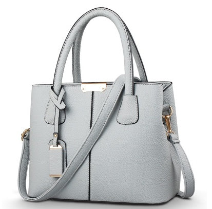 Women PU Leather Shoulder Bag Lychee Pattern Handbag Crossbody Tote Purse for Casual Party Everyday Use Shoulder Messenger Bag