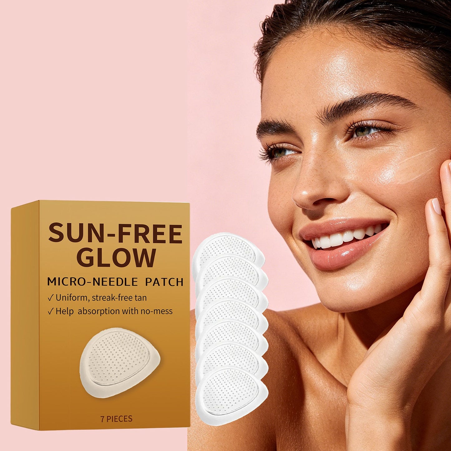 Body Tanning Microneedle Patch