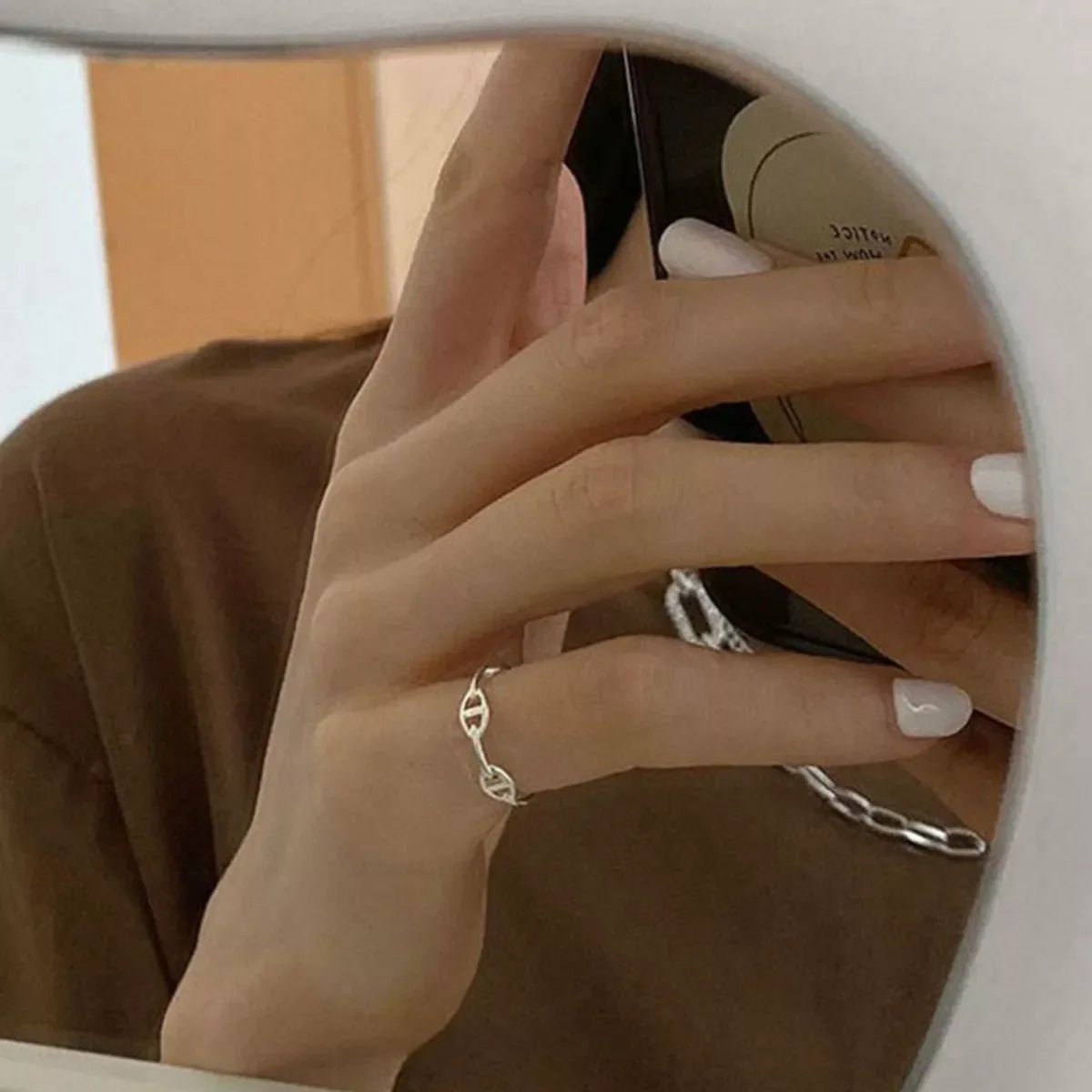 925 Sterling Silver Geometric Ring