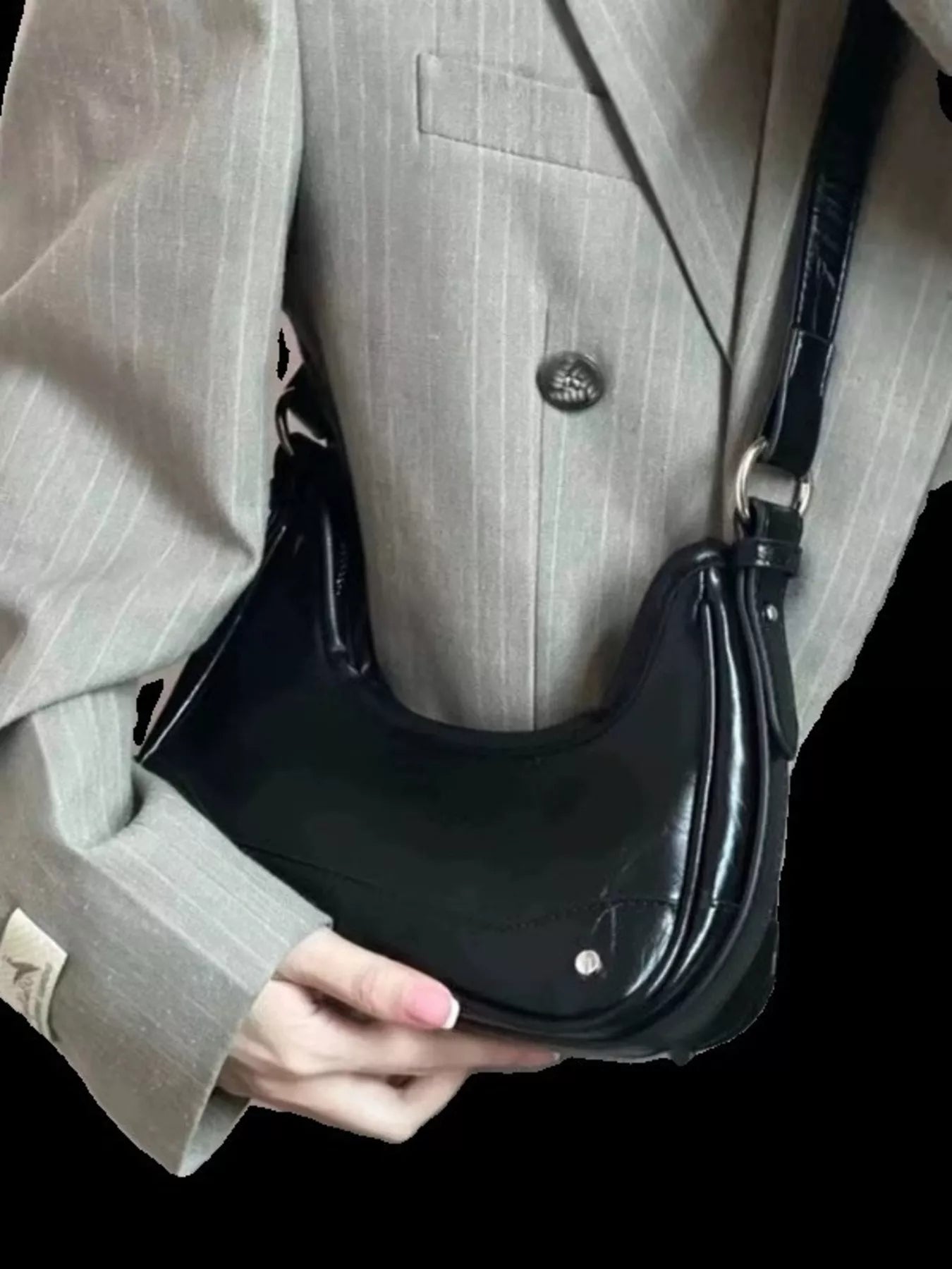 Leather Chain Strap Shoulder Bag