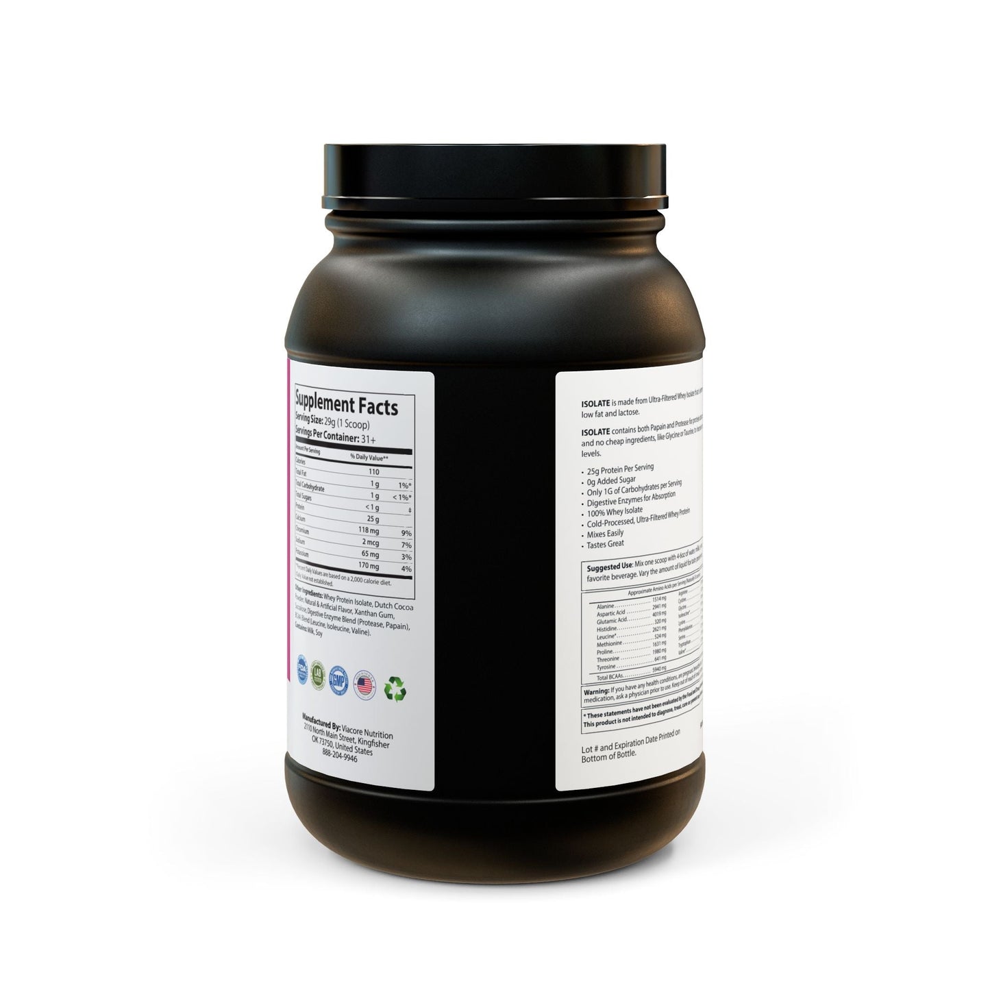 Nutrixe Whey Isolate Protein Supplement 2lb