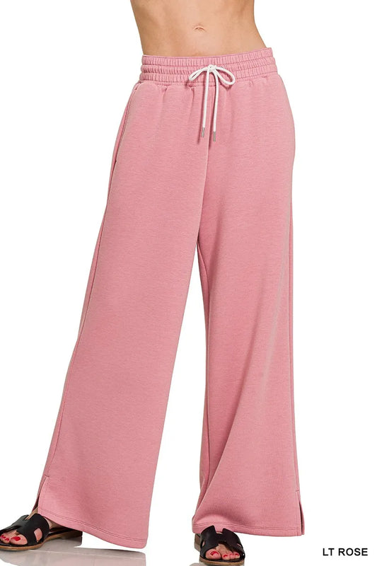 Zenana Scuba Drawstring Pants