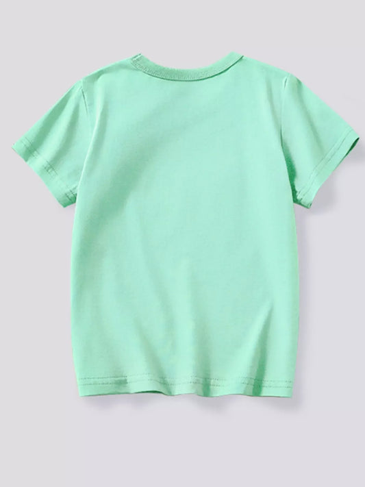 Children's Dinosaur Crew Neck Short Sleeve T-Shirt