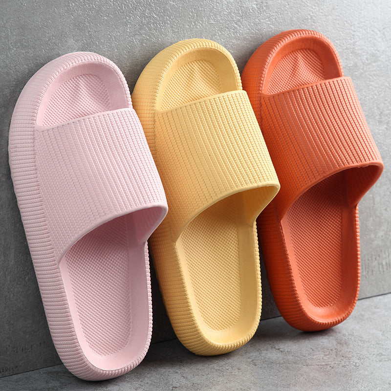 Soft home couple non-slip women slippers