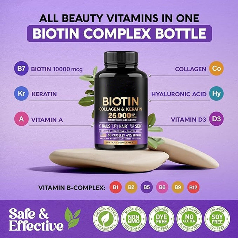Hair Growth Capsules Biotin Capsules