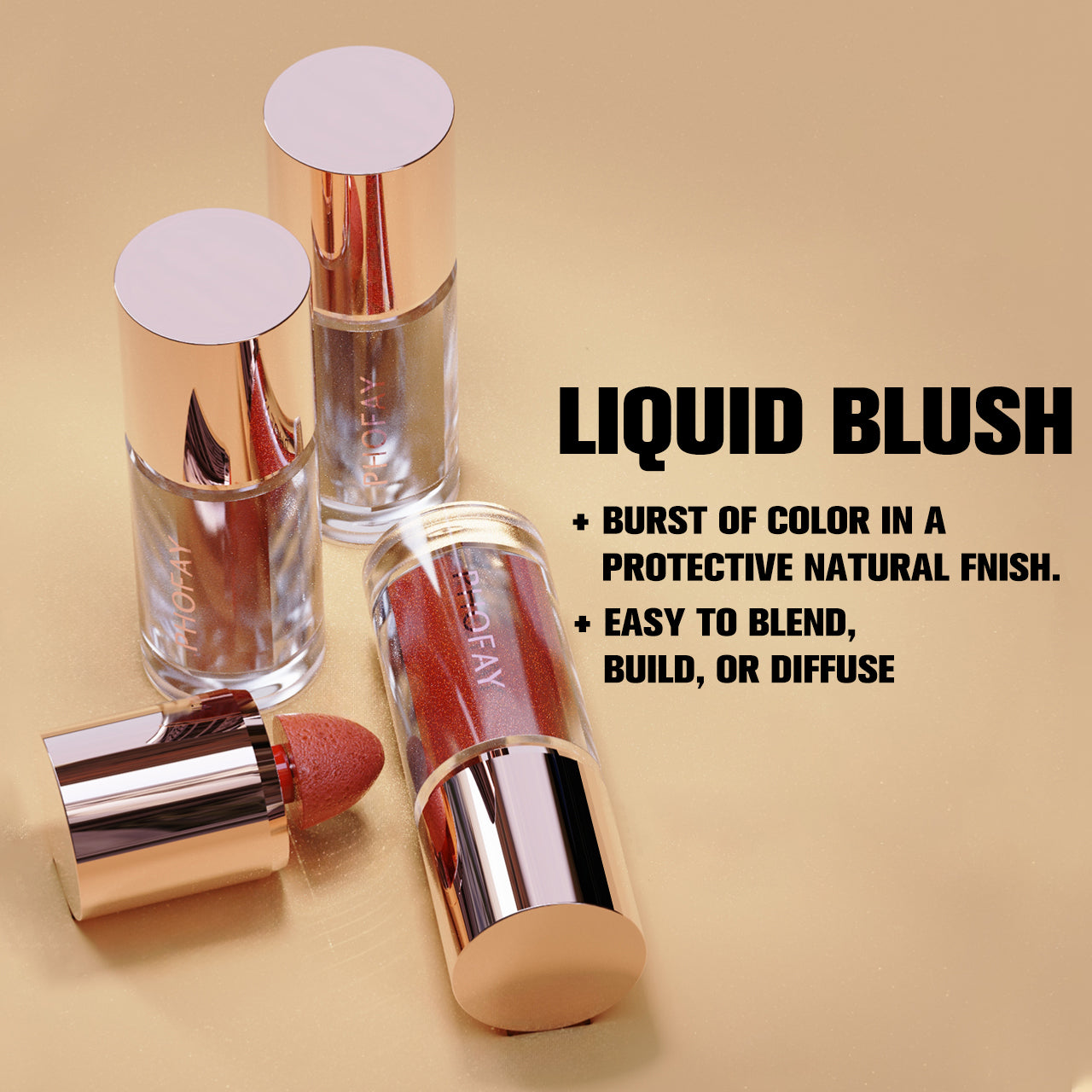Phofay Matte Long-Lasting Liquid Blush – 4.8 ML