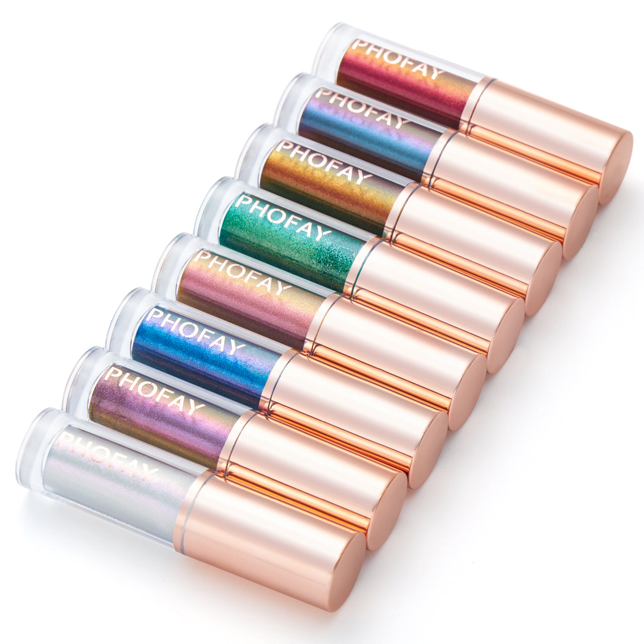 Phofay Long-Lasting Waterproof Liquid Eyeliner Set – 2.0 ML × 8 pcs