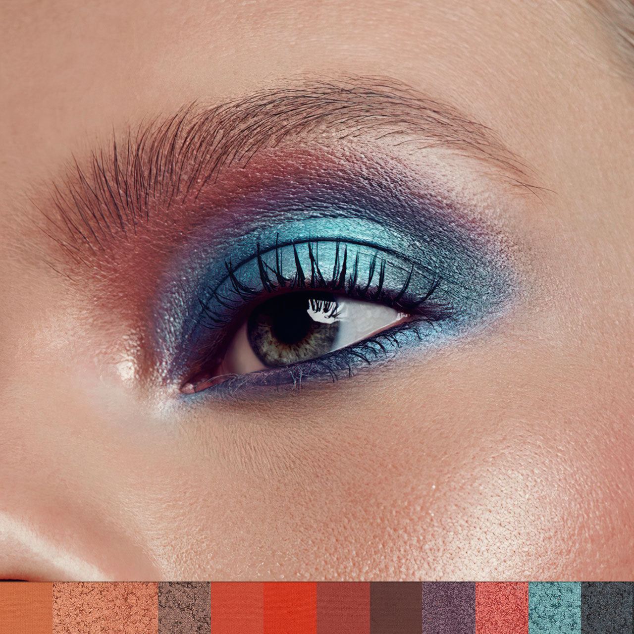 Phofay Matte & Metallic Eyeshadow Palette – 15g