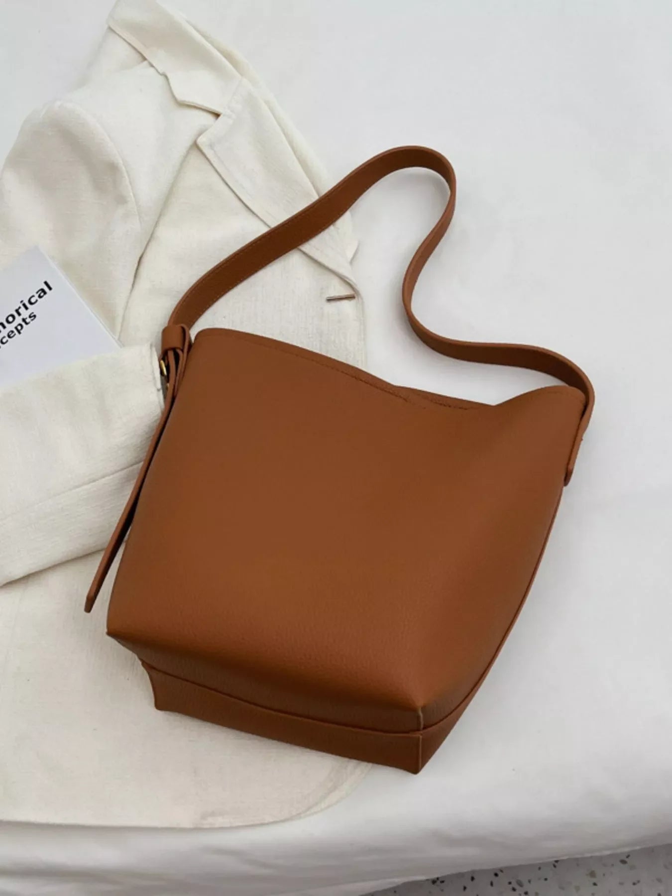 Minimalist PU Leather Shoulder Bag