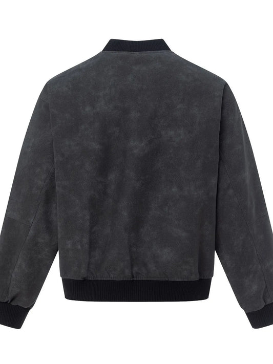Men's Zip Up Letter Graphic Bomber Jacket