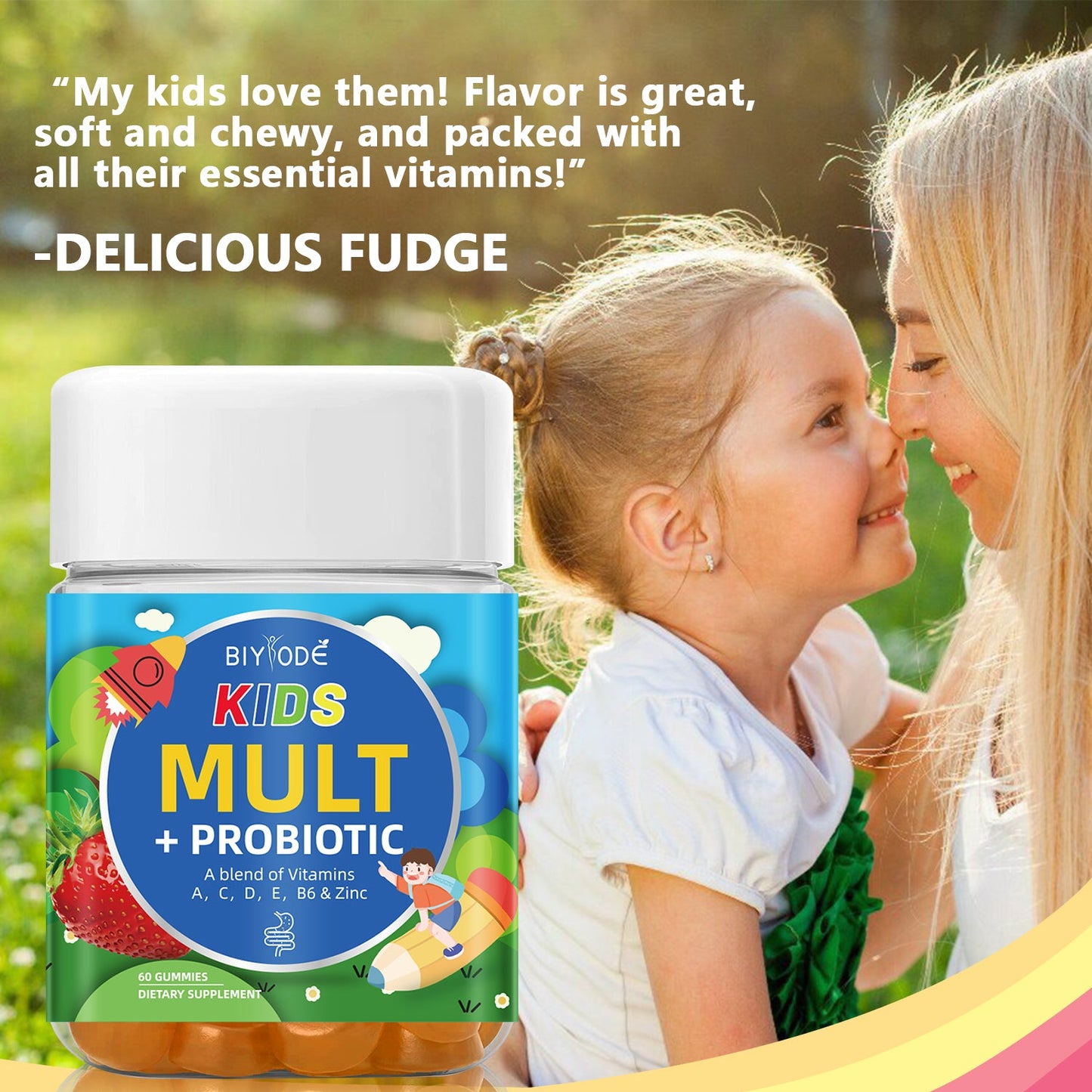 Private Label Vegan Kids Multivitamin Gummies Bulk 120 Count Health Food Supplement