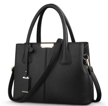 Women PU Leather Shoulder Bag Lychee Pattern Handbag Crossbody Tote Purse for Casual Party Everyday Use Shoulder Messenger Bag