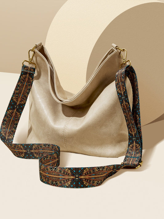 Boho Chic Wide Strap Shoulder Bag