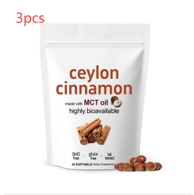 Primal Remedies Ceylon Cinnamon Softgels With Organic MCT Oil, Supports Balanced Glucose & Antioxidant Health, 30 Softgels Dietary Supplement