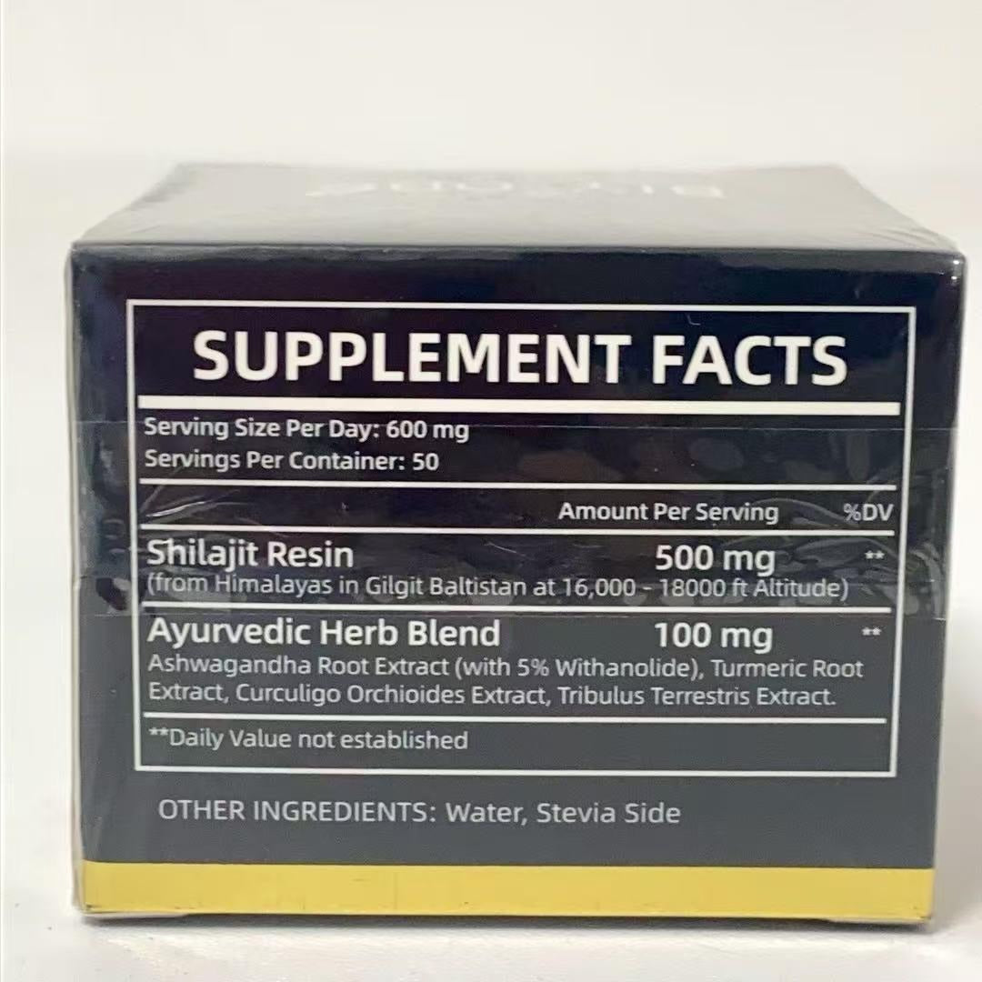 Pure Himalayan Shilajit Gummies With Ashwagandha, Gokshura, Other Herbs L Noadded Sugar L 60 Chewables Edible Supplement