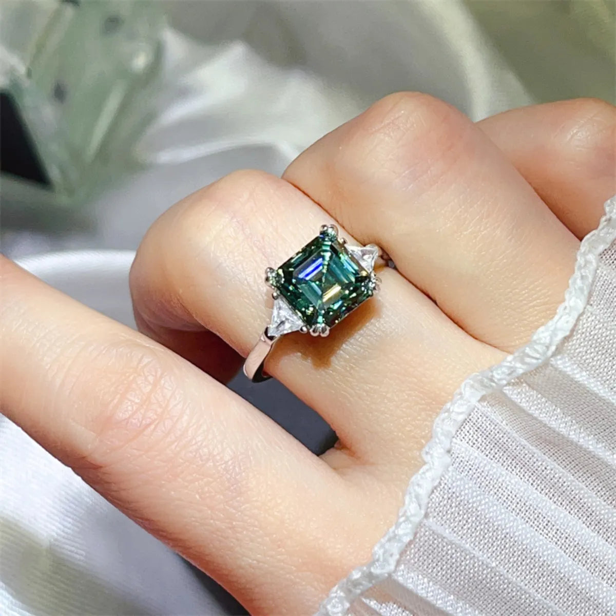 3 Carat Moissanite 925 Sterling Silver Ring