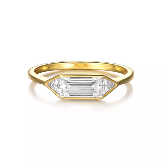 1 Carat Moissanite 925 Sterling Silver Ring